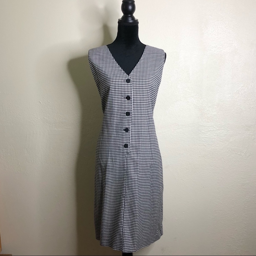VTG houndstooth print dress